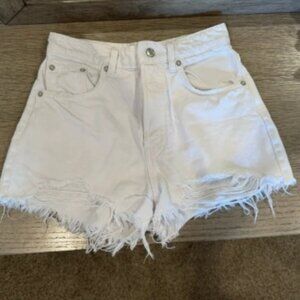 Zara white shorts